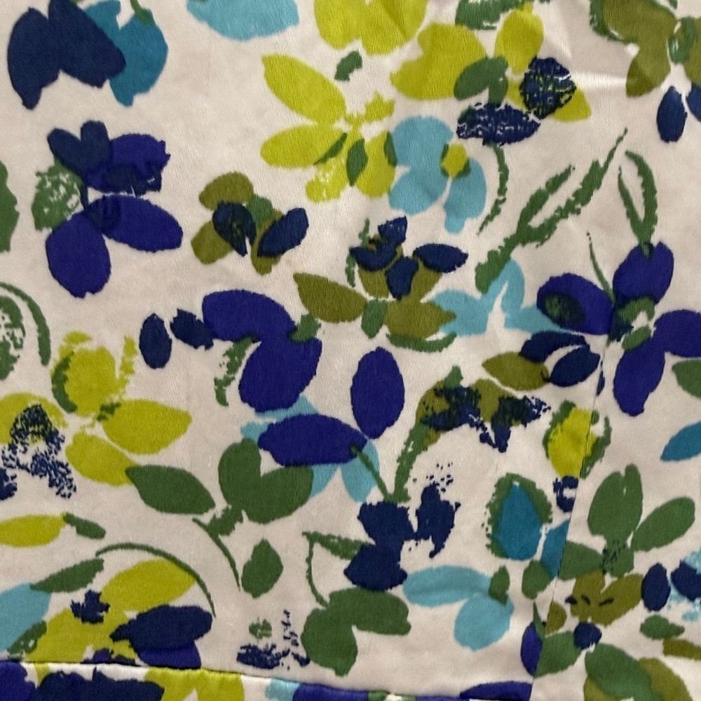London Times Floral Sleeveless Floral Side Zip 100% cotton size 10 - Picture 3 of 9